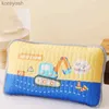 Pillows Summer Breathable Ice Silk Cool Baby Pillow Cartoon Style Kindergarten Nap Pillow Detachable Washable Pillowcase+Pillow CoreL231116