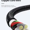 3ft/6ft 1m/2m QC3.0 PD240W USB2.0 Type-C 5A Fast Charge Metal USB Cable High-speed transfer 480 Mbps Tinned Thick Copper core