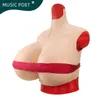 Forma de mama MÚSICA POETA Grandes formas de mama de silicone I K Z Cup para Crossdresser Drag Queen Realistic Fake Boobs Breastplat Transgender Shemale 231115