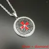 Pendanthalsband Christian Maltese Cross Symbol Men's Crusader Holy Warrior Fashion Jewelry Halsband 2023 Religiös trend