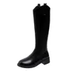 Boot Long Boots Genuine Leather 2024 Large Size Nonslip Rome Women's Winter Warm Wool Snow 231116