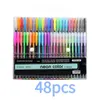 Marqueurs 48 couleurs croquis stylo marqueur peinture dessin papeterie couleur pinceau stylo Kawaii Art marqueurs papeterie artisanat pinceau stylos ensemble cadeau 231115