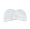 Berets DHL50pcs Sublimation DIY Blank White Kids And Adult Keep Warm Cap Winter Autumn Thermal Transfer Printing