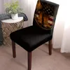 Housses de chaise American West Cowboy Spandex élastique salle à manger housse amovible cuisine siège étui housse extensible pour Banquet