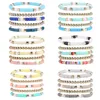 6 pièces bohème coloré empilable Bracelet ensemble pour femmes argile douce poterie superposition chaîne élastique Bracelet femme Boho bijoux