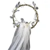 Pinces à cheveux, accessoires pour couronne d'enterrement de vie de jeune fille, avec Tulle de 22 pouces, longueur d'épaule, voile transparent pour fête prénuptiale, cadeau de mariée