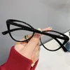 Zonnebril Trend Cat Eye Mode Bijziendheid Bril Mannen Vrouwen Anti-Blauw Licht Dioptrie Lens Brillen Luxe Optische Brillenglazen