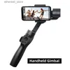 Stabilizatory podstawowe 3-osiowe ręczne gimbal bezprzewodowy telefon Bluetooth stabilizator gimbal dla statywu iPhone'a statywu stabilizator smartfonów gimbal Q231116