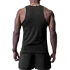 Tampo masculino Tops Slim Fit Base Sports Top Men Gym Roupas de ginástica rápida malha seca de malha seca singlet singlet sem mangas respirável