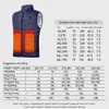 Gilets pour hommes Gilet chaud thermique 9 zones de chauffage USB gilet de chauffage électrique intelligent avec poche à glissière hommes femmes vêtements de sport manteau chauffant pour le camping 231115