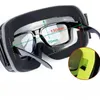 نظارات التزلج Snap-on Double Lener Lens PC تزلج مضاد لـ FOG UV400 Goggles Men Women Gly Ski Eyewear Case 231116