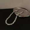 Мужское ожерелье в стиле хип-хоп с шипами и жемчугом с дизайном женской ниши, высококачественная и крутая цепочка на ключицу