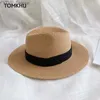 Geniş Memlu Şapkalar Kova Şapkaları Moda Yaz UNISEX SUN HAT SAYIT TATİL PANAMA KAĞIT STR CAP KADIN KADIN KAHVALLARI BED BEACH Caz Erkek Şapkalar Katlanabilir Chapeau YQ231116