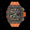 Richardmiler Watches Montre à remontage automatique pour hommes Série Rm11-03 Ntpt Mclaren Special Limited Edition Montre HBFT