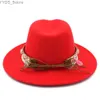 ワイドブリムハットバケットハットMISTDN 2022 NEW LADIES WOMINS'S PANAMA HATS FEDORA TRILBY CAPSウールブレンドワイドブリムボヘミアタッセルハットバンドサイズ