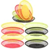 Dinnerware Sets 12 Pcs French Fries Hamburger Basket Pastry Plate Fryer Household Storage Plastic Fruit