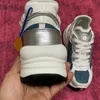 Run 55 Sneakers Bayan Baba Tasarımcı Ayakkabı Denim Havalandırma Havalandırma Gözleri Ağ Yastıklı astar Yarı saydam Trim Iffed Lastik Dış Tablo Tasarımcı Spor Ayakkabıları Bayanlar