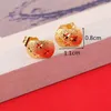 Ohrstecker Goldfarbe für Geschenke Trendy Nice Pretty Small Women Jewelry