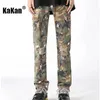 Мужские джинсы Kakan - мужские брюки с камуфляжным принтом в европейском и американском стиле, персонализированные лоскутные брюки свободного покроя K55-2338