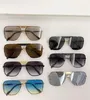 Neues Modedesign, quadratische Sonnenbrille 0437S, Metallrahmen, randlose Linse, einfacher und beliebter Stil, vielseitige UV400-Schutzbrille für den Außenbereich