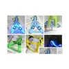 Dog Collars & Leashes Glow Led Flashing Light Dog Collar Pet Belt Harness Leash Tether Supplies Leashes 5 Colors Drop Delivery Home Ga Dhqio