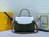 2023Unique design shoulder and back portable Buckle Cover bag, fashion leather crossbody bag, pure handmade taste high-end #53950