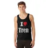 Men's Tank Tops I Love Tren Top Men's Clothes Luxury Style Basketball Clothing T Shirt Sleeveless Gym Shirts
