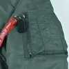 Męskie Parkas Nowy Alpha Martin Winter 45p Bawełniany płaszcz Lot Flight Bomber Kurtka Mężczyzn Casual Futro Zagłębia Baseball Wojskowy płaszcz J231116