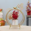 Dekoratif Çiçekler Yıl Çiçek Sepeti Demir Sanat Dekoru Hasat Masa Merkezi Düğün Kapalı Tatil Bahar Festivali Oturma Odası