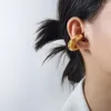 Boucles d'oreilles créoles Marka en acier inoxydable pour femmes, grandes rondes colorées, bijoux Punk à la mode, accessoires féminins, vente en gros