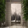 Gordijnbos Fog Trees Takken Japanse deur woonkamer slaapkamer ingang gordijnen keuken hangende halve gordijnen