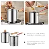 Pannor Användbar köksredskap Deep Fryer Pot Food Cooking Portable induktion Hob Basket Wok Milk Cooker Frying Kök