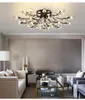 Nowoczesny kryształowy żyrandol sufitowy żyrandol wewnętrzny żyrandole Cristal Luster do salonu sypialnia kuchnia LED LIDZA