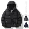 Winter Windproof Warm Men Down Jacket Thicken Outdoor Solid Casual Loose Parkas Life Hooded Windbreaker Street Cotton Coat Male