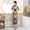 Ubranie etniczne Elegancka Cheongsam Women XL Chinese Sukienka retro średniej średniej ulepszona długa matka