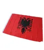 Albania Flag 3x5FT 150x90cm Polyester Printing Indoor Outdoor Hanging Selling National Flag With Brass Grommets Shippin8801021