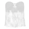 CAMESOSOLS Tanks 4x onder Shirt Women Spaghetti Strap Lace gewas Camisole Mouwloze V Neck Top Vintage Backless Tank Boys Winter Kleding