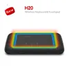 H20 mini 2.4ghz teclado sem fio retroiluminação touchpad air mouse ir controle remoto inclinado para x96 h96 t95 mecool andorid box smart tv windows