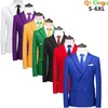 Mens Suits Blazers Royal Blue Double Breasted Formal Suit Jacket for Men Business Office Blazer Masculino Wedding Party Dress Coat Slim Man Tuxedo 231116