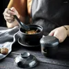 Dinnerware Sets Ceramic Stew Pot Japanese Restaurant Bowl Baby Steamer Ramen Tableware Serving Ceramics