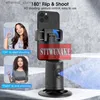 Stabilizers New Auto Face Tracking 360Rotation Smart AI Phone Follow-Up Gimbal Stabilizer Selfie Stick Tripod for Cell Phone Video Vlog Live Q231116