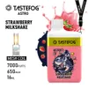 Оптовая продажа Tastefog Astro 7000 puffs одноразовая вейп-ручка 2% 16 мл перезаряжаемые одноразовые вейпы для электронных сигарет