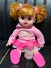 Poupées Reborn-30cm, poupée intelligente, mouvement des yeux avec son de cri et de rire, poupée de nouveau-né, cadeaux d'anniversaire pour enfants filles