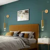 Lâmpada de parede moderna a lado ajustável Black Gold Luxury Nordic Awen Down Reading Light Sconce para corredor Indoor