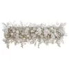 装飾的な花200cm結婚式の背景花アーチ装飾花のアレンジメントイベントパーティーの小道具贅沢な白い桜ローズオーキッドロウ