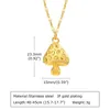 Pendant Necklaces Mushroom Chain For Women Trendy Stainless Steel Minimalist Hoop Earrings Jewelry Chic Accessory To Mom Girls