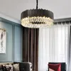 Kronleuchter LED Moderne Kristallleuchter Luxus Gold / Schwarz Wohnzimmer Halle Runde Schlafzimmerlampe