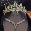 Set di gioielli da sposa Diademi della regina reale Corona da sera nuziale Collana girocollo Abito da ballo Accessorio per costume Sposa 231116