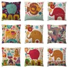 Pillow Case Cute Kids Cartoon Zoom Decorative Pillowcase Covers Colorful Animal Home Decor Sofa Cushion Cases For Children Room