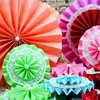 Flores decorativas 10pcs/lote 6 "(15cm) Ferlo de papel de papel para Mariage Casamento Birthday Party Decoração de três camadas Craft DIY Home